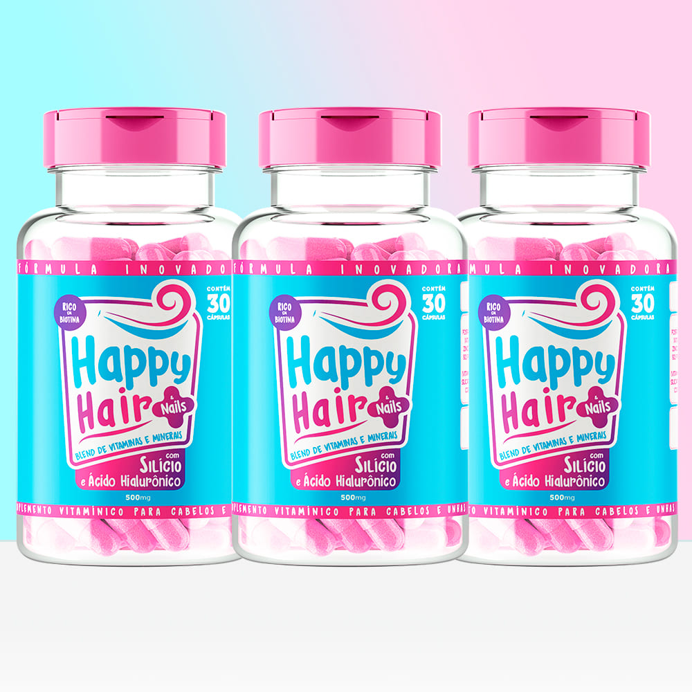 Happy Hair 3 Potes Embaixadores