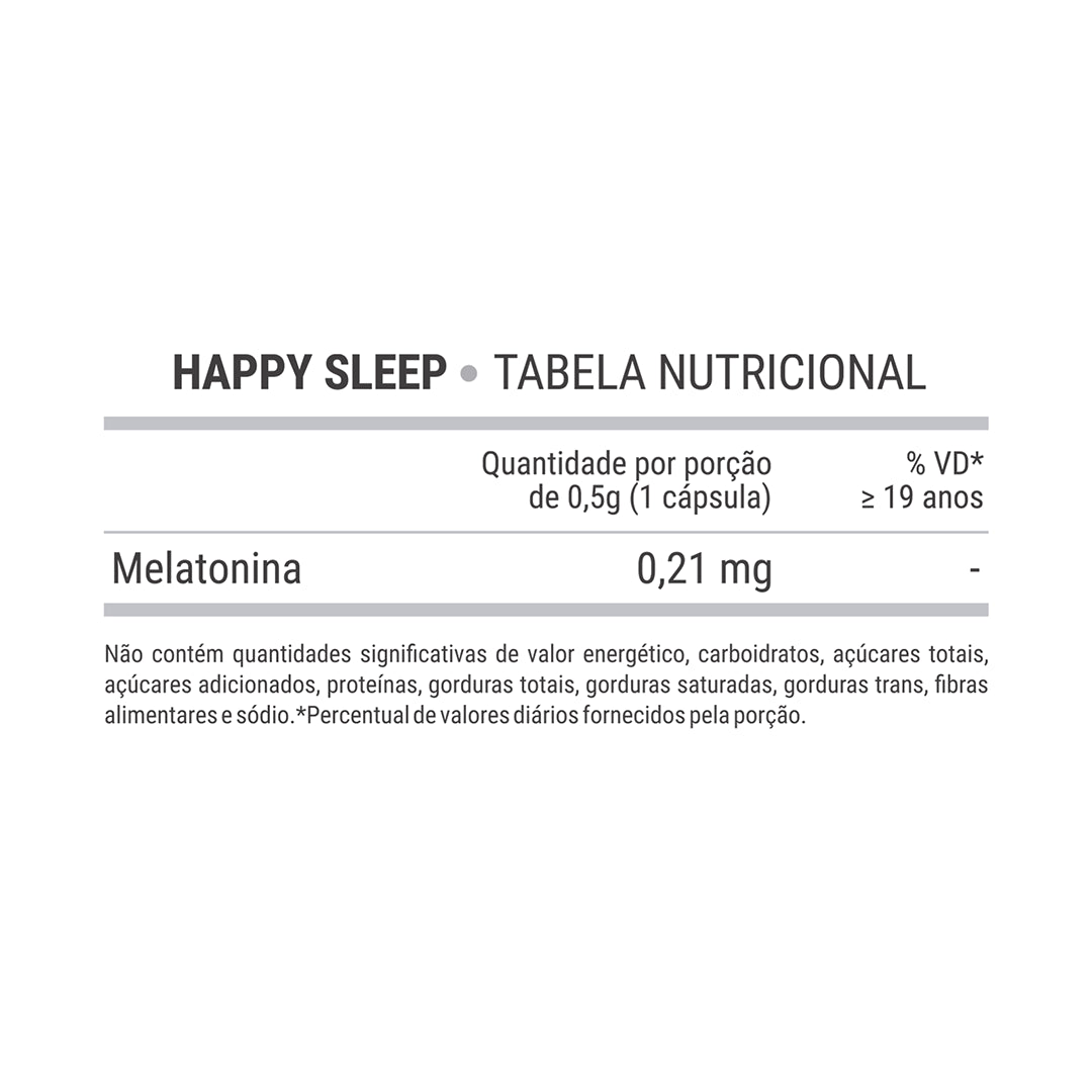 Melatonina Happy Sleep - 1 Pote (30 dias de uso)